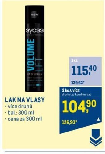 Makro LAK NA VLASY nabídka