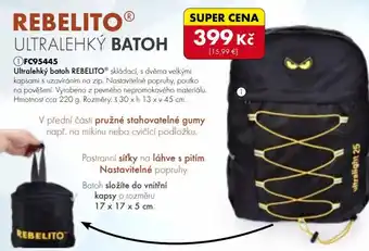 REBELITOⓇ ULTRALEHKÝ BATOH
