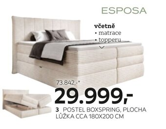 XXXLutz POSTEL BOXSPRING, PLOCHA LŮŽKA CCA 180X200 CM nabídka