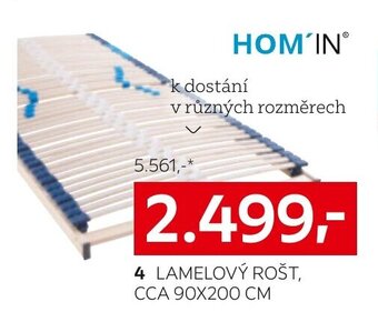 XXXLutz LAMELOVÝ ROŠT, CCA 90X200 CM nabídka