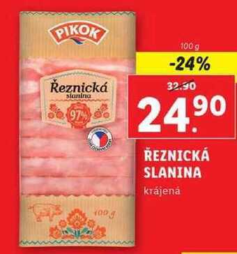 Lidl Řeznická slanina, 100 g nabídka