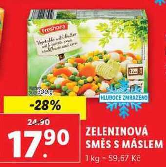 Lidl Zeleninová směs s máslem, 300 g nabídka