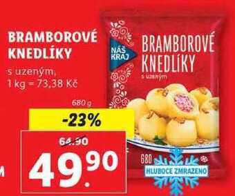 Lidl Bramborové knedlíky, 680 g nabídka