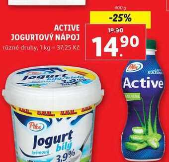Lidl Active jogurtový nápoj, 400 g nabídka