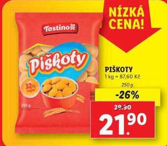 Lidl Piškoty, 250 g nabídka