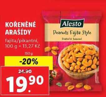 Lidl Kořeněné arašídy, 150 g nabídka