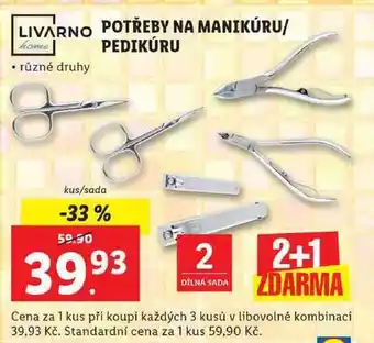 Lidl Potřeby na manikúru/pedikúru nabídka