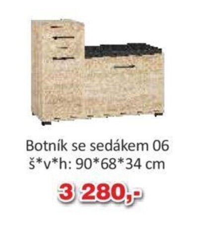 Jamall Botník se sedákem 06 š*v*h: 90*68*34 cm nabídka