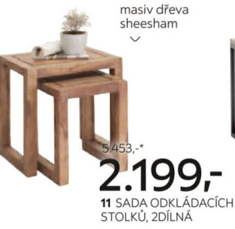 SADA ODKLÁDACÍCH STOLKŮ, 2DÍLNÁ