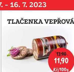 RABBIT řeznictví Tlačenka vepřová 100g nabídka