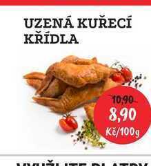 RABBIT řeznictví Uzená kuřecí křídla 100g nabídka