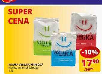 Flop Mouka veselka pšeničná hladká, polohrubá, hrubá 1 kg nabídka