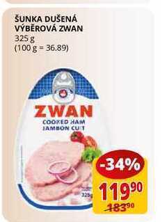 Flop Šunka dušená výběrová zwan 325 g nabídka