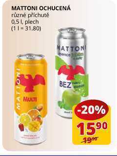 Flop Mattoni ochucená různé příchutě 0,5 l, plech nabídka