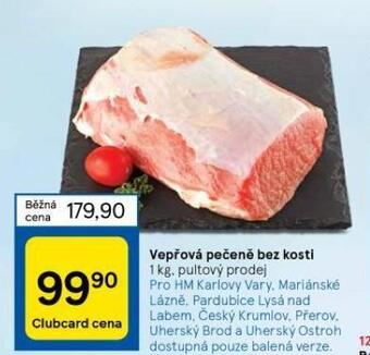 Tesco Vepřová pečeně bez kosti nabídka
