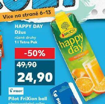 Kaufland Happy day džus nabídka