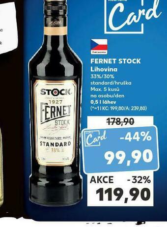 Kaufland Fernet stock nabídka