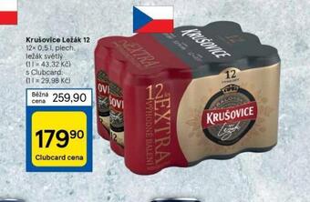 Tesco Pivo krušovice 12 královský ležák nabídka