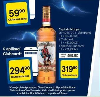Tesco Captain morgan nabídka