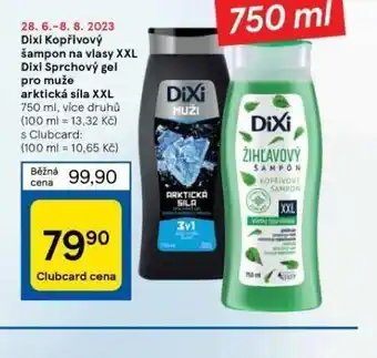 Tesco Dixi kopřivový šampon xxl nabídka