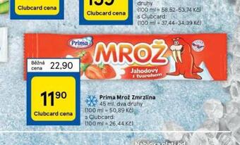 Tesco Prima mrož zmrzlina nabídka