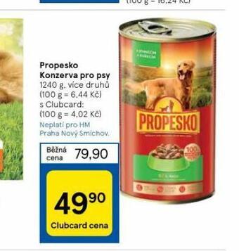 Tesco Propesko konzerva pro psy nabídka