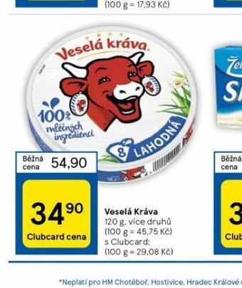 Tesco Veselá kráva nabídka