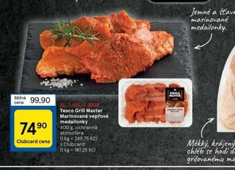 Tesco Tesco grill master marinované vepřové medailonky nabídka