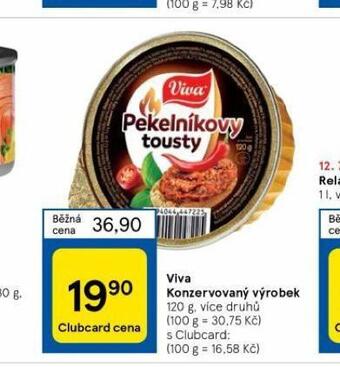 Tesco Viva konzervovaný výrobek nabídka
