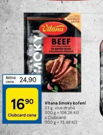 Tesco Vitana smoky koření nabídka