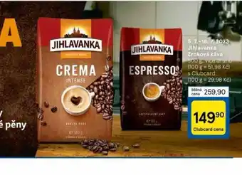 Tesco Jihlavanka zrnková káva nabídka