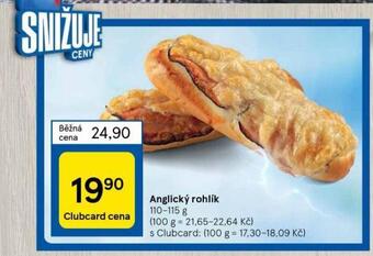 Tesco Anglický rohlík nabídka