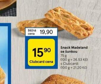 Tesco Snack madeland se šunkou nabídka