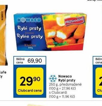 Tesco Nowaco rybí prsty nabídka