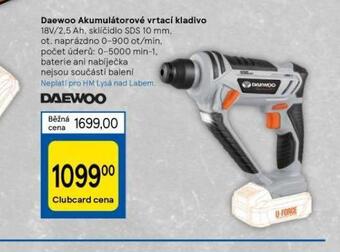 Daewoo akumulátorové vrtací kladivo