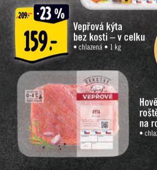 Albert Vepřová kýta bez kosti nabídka