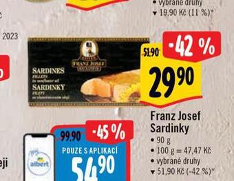 Albert Franz josef sardinky nabídka