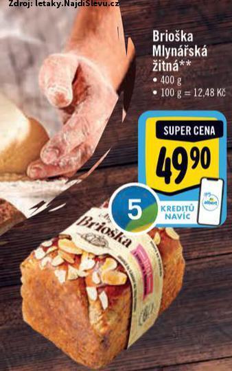 Albert Brioška mlynářská žitná nabídka