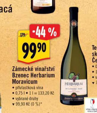 Albert Zámecké vinařství bzenec nabídka