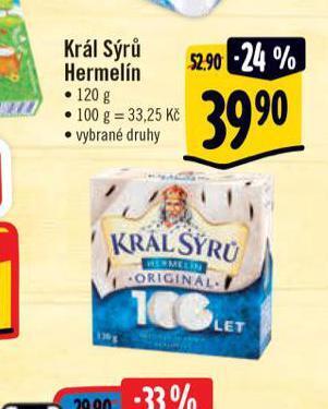 Albert Král sýrů hermelín nabídka