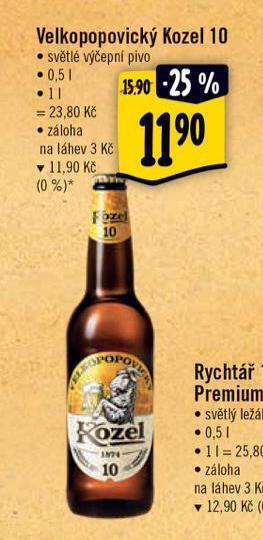 Albert Pivo velkopopovický kozel nabídka