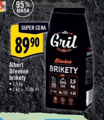 Albert Dřevěné brikety nabídka