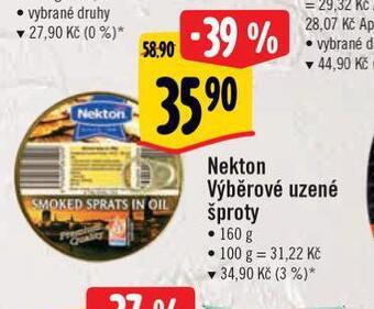 Albert Nekton výběrové uzené šproty nabídka