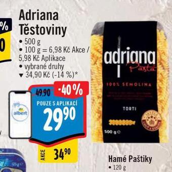 Albert Adriana těstoviny nabídka