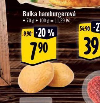 Albert Bulka hamburgerová nabídka