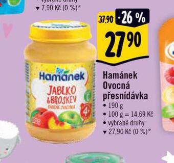 Albert Hamánek ovocná přesnídávka nabídka