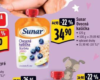 Albert Sunar ovocná kašička nabídka