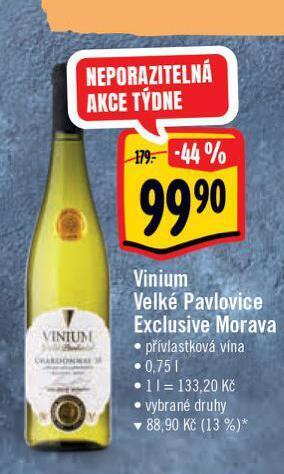 Albert Vinium velké pavlovice nabídka