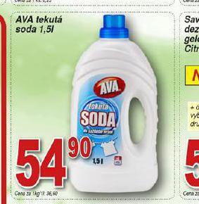 Hruška Ava tekutá soda nabídka
