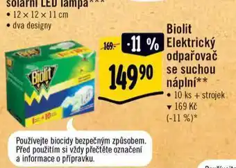 Albert Biolit elektrický odpařovač nabídka